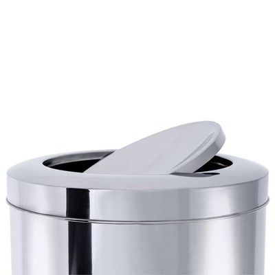 Lixeira Inox Tampa Basculante 3,2 L Brinox ø 15,5 X 17 Cm
