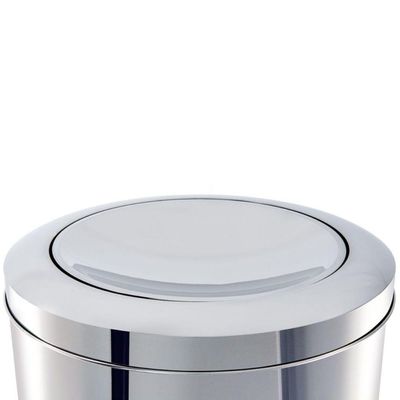 Lixeira Inox Tampa Basculante 3,2 L Brinox ø 15,5 X 17 Cm