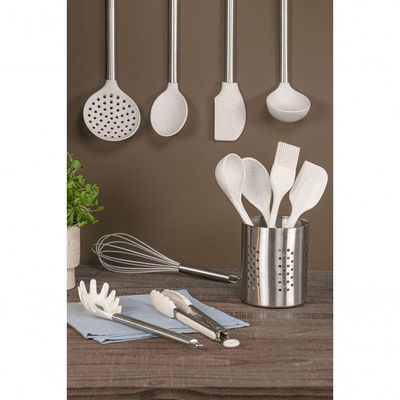 Pegador Universal Inox Com Silicone 34 Cm Cor Vanilla Linha Flex Brinox Vanilla