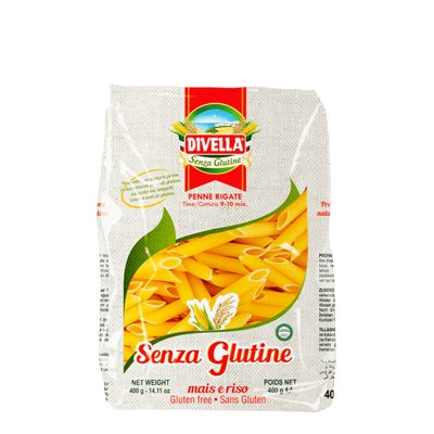 MACARRÃO DIVELLA PENNE RIGATE SENZA GLUTINE 400G