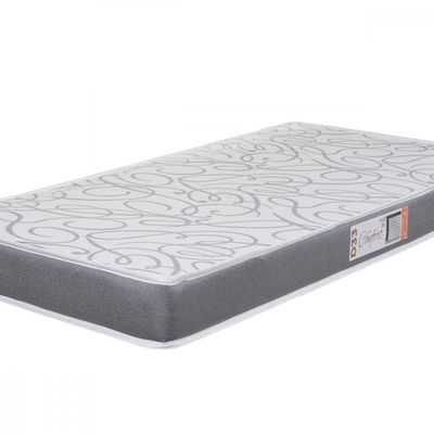 Colchão Solteiro Espuma D33 Pro Confort 88x188x12cm Cinza Cinza