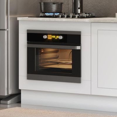 Balcão Forno De Embutir 80 Cm Americana Henn Branco Hp