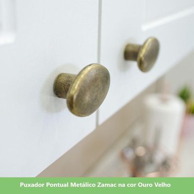 Armário Aéreo 03 Portas 120 Cm Amy Branco Hp Casa 812 Branco Hp