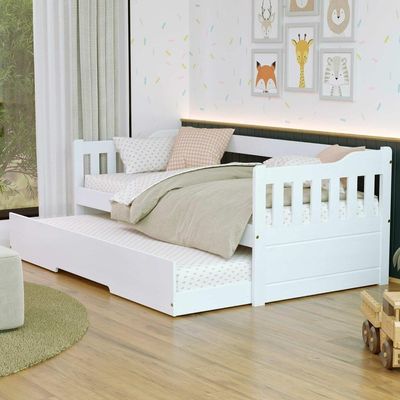 Bicama Infantil Madeira Maciça Branco