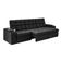 Sofá Confort Premium 2,30m Assento Retrátil/reclinável Porta Copos E Usb Suede Preto - Xflex Sofas