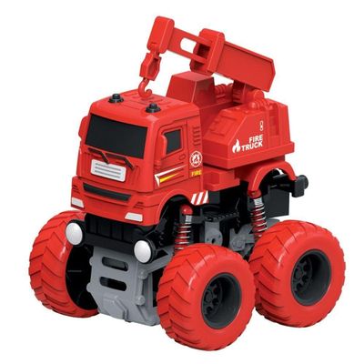 Carro De Bombeiro Maluco Com Fricção - Dm Toys