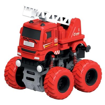 Carro De Bombeiro Maluco Com Fricção - Dm Toys