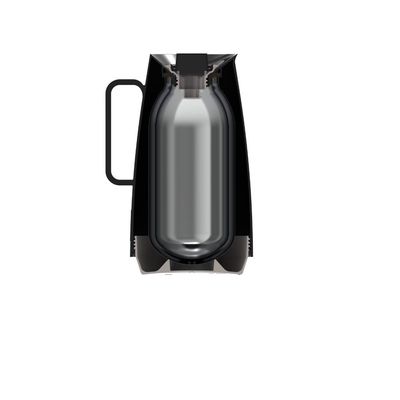 Bule Térmico Tramontina Exata em Plástico Preto com Ampola de Vidro 500 ml