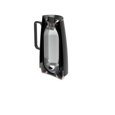 Bule Térmico Tramontina Exata em Plástico Preto com Ampola de Vidro 500 ml