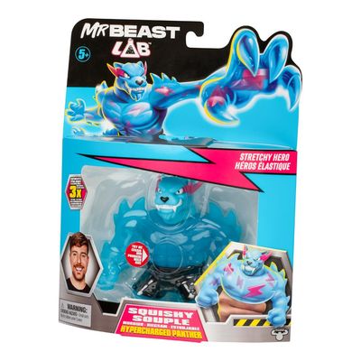 Boneco Colecionável Elástico Goo Jit Zu MrBeast Lab - Pantera Hiper Carregada