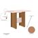 Mesa De Jantar 4 Lugares Milano Poliman Móveis Carvalho Com Off White