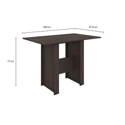Mesa De Jantar 4 Lugares Milano Amêndoa