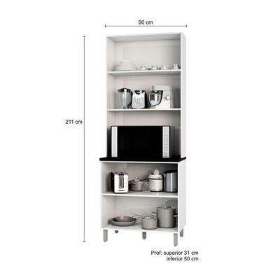 Paneleiro Duplo 4 Portas Evidence Poliman Branco