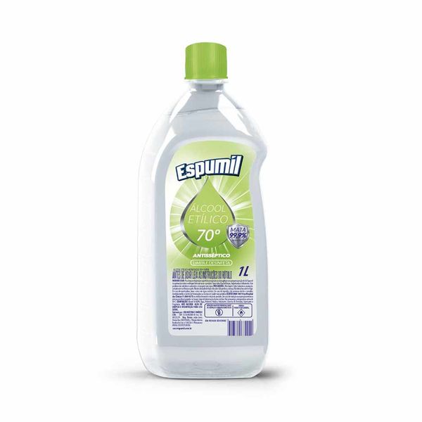 Álcool Etílico Hidratado Espumil 70% 1l