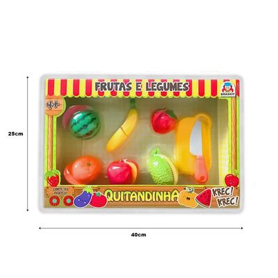 Kit Fruta E Legumes Quitandinha Com 8 Itens 900-5 - Braskit
