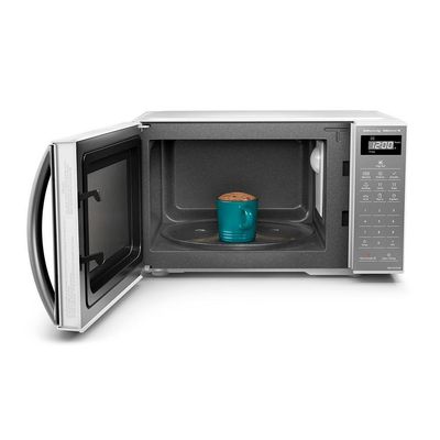 Micro-ondas Panasonic Tecnologia Pega Fácil 21L Branco Espelhado - ST27LWRU 110V