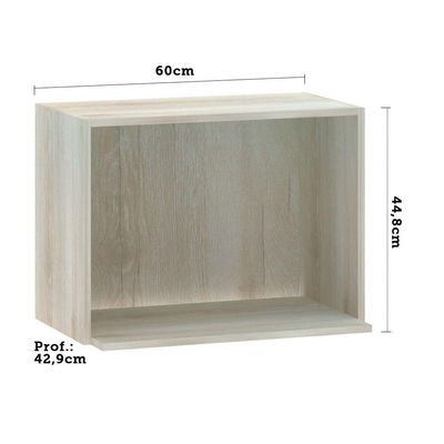 Nicho Microondas Luciane 60 Cm Lis Legno Crema