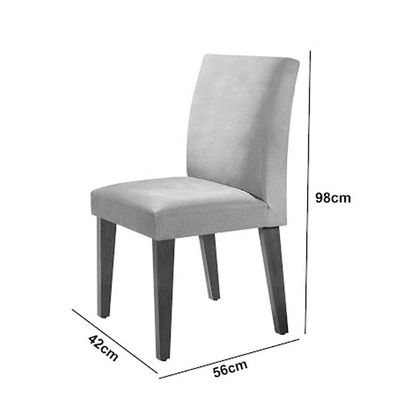 Mesa Olimpia 120 Mdf Canto Copo Com 4 Cadeiras Grecia