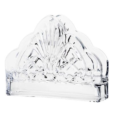 Porta Guardanapos De Cristal Dublin Transparente 13cm Lyor