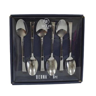 Conjunto 6 Colheres Para Chá Berna 14cm Aço Inox Wolff