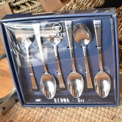 Conjunto 6 Colheres Para Chá Berna 14cm Aço Inox Wolff