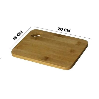 Tábua De Corte De Bambu Multiuso 20×15 Cm Lyor