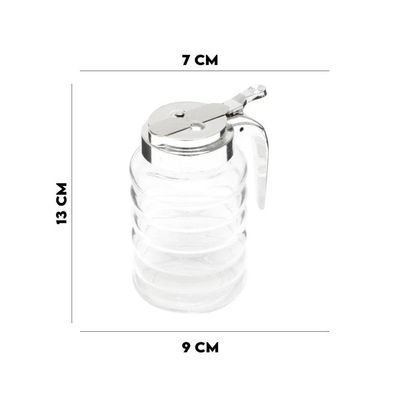 Meleira De Vidro Borossilicato Com Tampa Metal 150 Ml Lyor