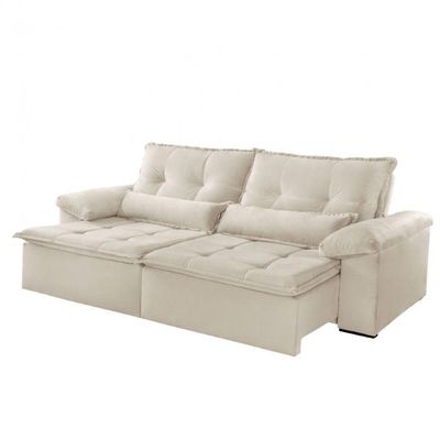 Sofá San Andreas Linho 02 Módulos 80cm B25cm Meu Sofá Online A302 Linho Branco