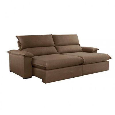Sofá Filadélfia Veludo 02 Módulos 80cm B25cm Meu Sofá Online B016 Veludo Marrom