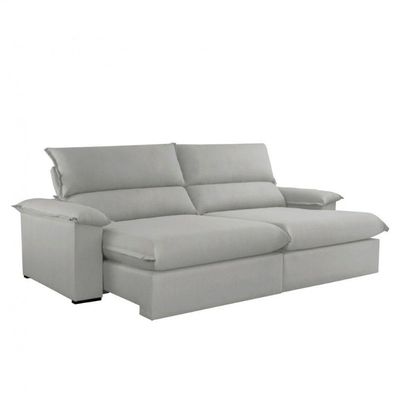 Sofá Filadélfia Veludo 02 Módulos 80cm B25cm Meu Sofá Online B026 Veludo Prata