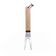 Garfo Para Churrasco Aço Inox E Cabo Bambu 38 Cm Lyor