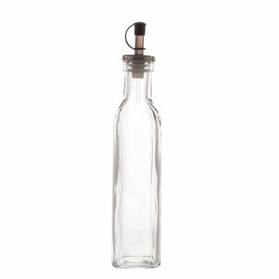 Garrafa Para Azeite De Vidro Com Tampa Galheteiro Lyor 270ml