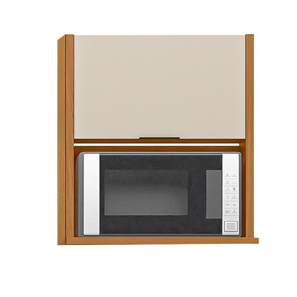 Armário Aéreo Para Cozinha 1 Porta Nature Off White Dali Linea Brasil