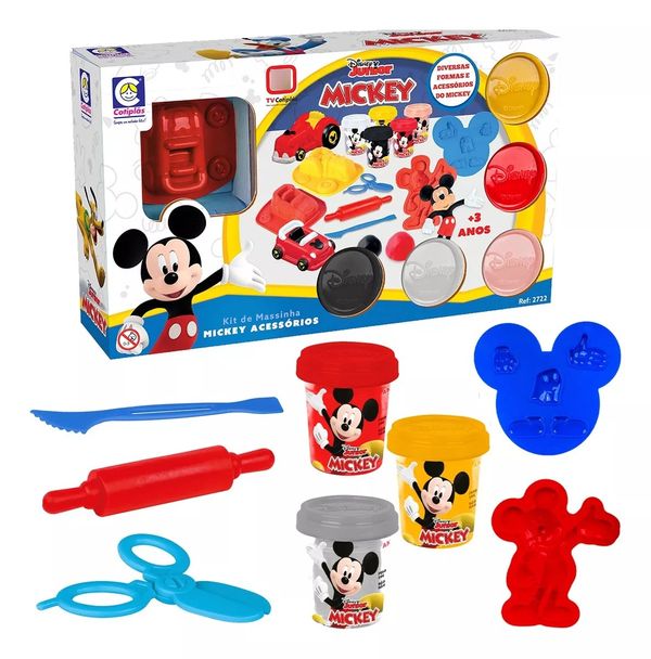 Massinha De Modelar Disney Junior Mickey Acessórios - Cotiplás 2722