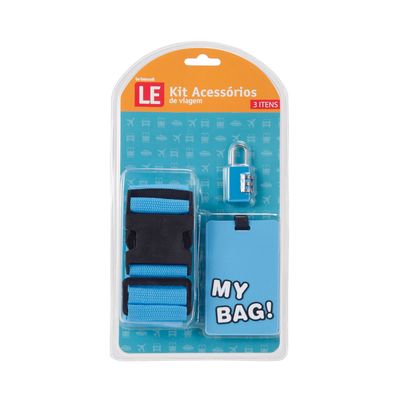 Kit de Acessórios de Viagem Le com 3 Peças