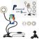 Iluminador Ring Light Suporte Articulado de Mesa Live para Celular Smartphone com Controle 2 em 1 GARRA