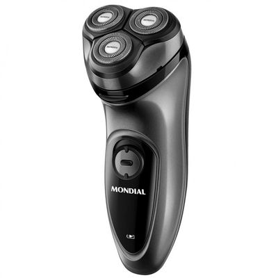 Barbeador Elétrico Power Shave BE02 Mondial Prata com Preto / Bivolt