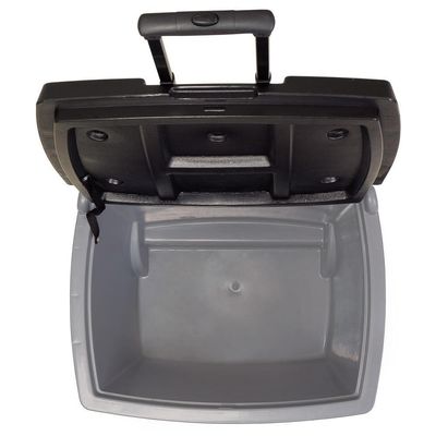Caixa Térmica 42l Cores Com Rodinha Cooler Bebidas Mor Cor:preta Preta