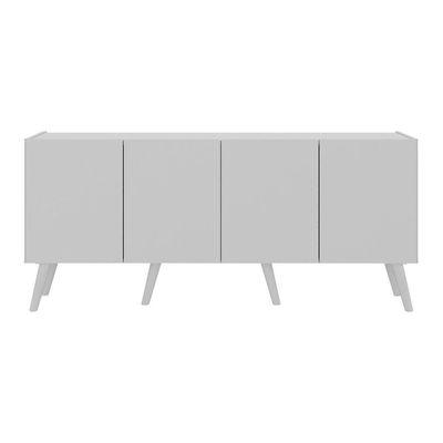 Rack Retrô Para Tv Até 50 Polegadas Com Mp1071 Branco Branco
