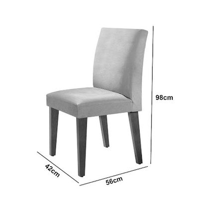 Mesa Olimpia 120 Mdf Canto Copo Com 4 Cadeiras Grecia