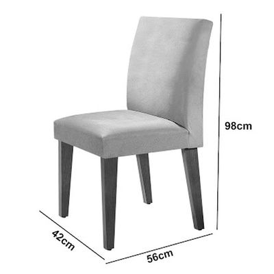 Mesa Olimpia 120 Mdf Canto Copo Com 4 Cadeiras Grecia