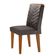 Mesa Tampo Mdf E Vidro 6 Cadeiras Liz Moderna Grafite/Imbuia