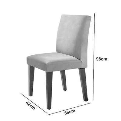 Mesa Olimpia 120 Mdf Canto Copo Com 4 Cadeiras Grecia