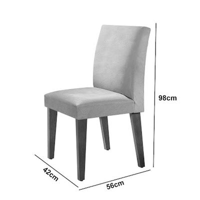 Mesa Olimpia 120 Mdf Vidro Canto Copo Com 4 Cadeiras