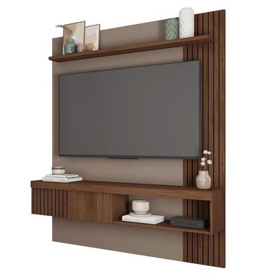 Painel Para Tv Até 55 Polegadas Marrom Moon Caemmun