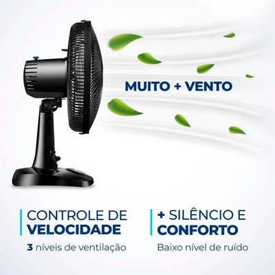 Ventilador De Mesa 30Cm Super Power 6 Pás 60W Mondial 220V