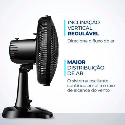 Ventilador De Mesa 30Cm Super Power 6 Pás 60W Mondial 220V