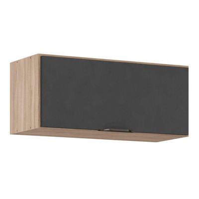 Armário Aéreo Firenze 70cm 1 Porta 94101 Demóbile Avena Touch E Grafito