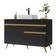 Gabinete Banheiro 2 Portas E 1 Gav Retrô 70cm Mp5025 Preto