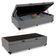 Cama Box Baú Solteiro Sintético + Colchão De Espuma D33 - Sereneprime - 88cm Cinza